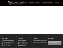 Tablet Screenshot of newconcordcapital.com